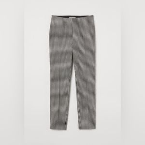 H&M gingham black and white pants